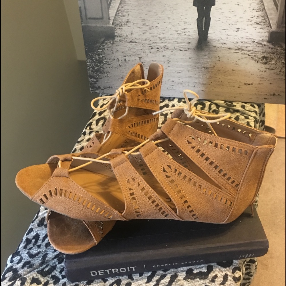 Rampage faux suede sandals